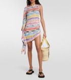 Missoni Mare Zig-zag draped-sleeve minidress