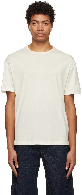 Photo: Lemaire White Ribbed T-Shirt