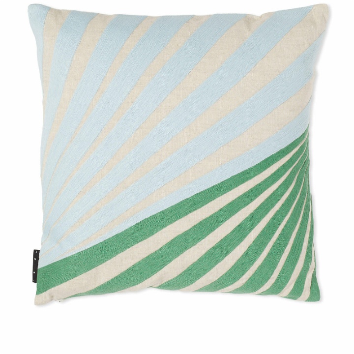 Photo: The Conran Shop Rede Cushion Cover in Light Blue/Green 