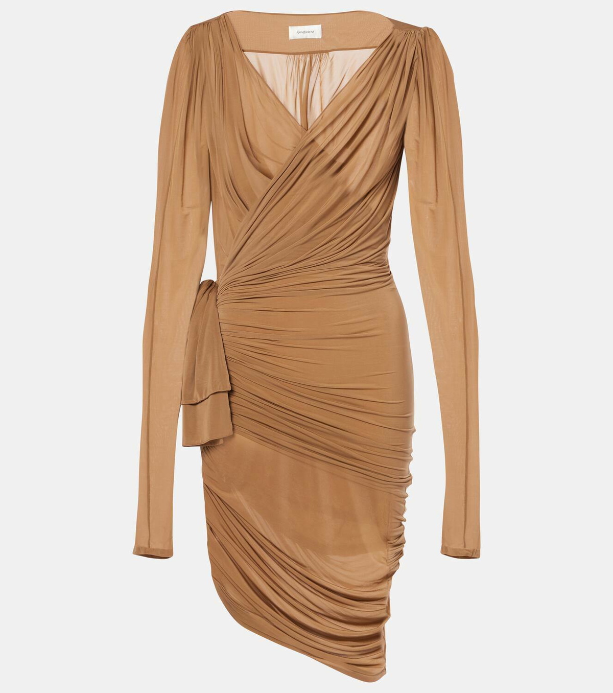 【関税込み】saint laurent Jersey dress Jersey maxi dress in beige - Saint Laurent | Mytheresa