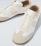 Lemaire Soft suede-trimmed sneakers