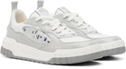 Casablanca Gray & White Court Silver Sneakers