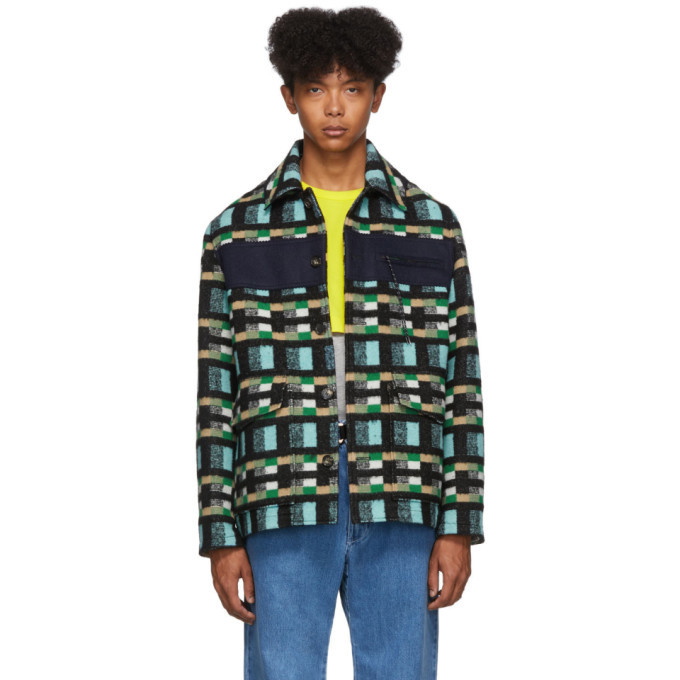 Photo: Kenzo Blue and Green Outdoor Jacket
