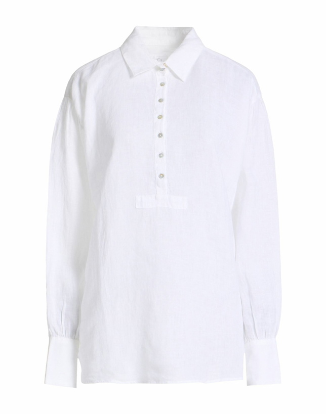 Photo: 120% Lino Womens Top in Off white