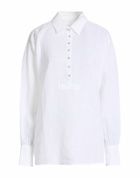 120% Lino Womens Top in Off white
