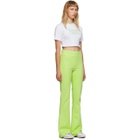 Im Sorry by Petra Collins SSENSE Exclusive White and Green Logo Cropped T-Shirt