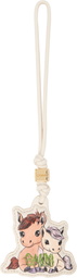 GANNI Off-White Pony Keychain