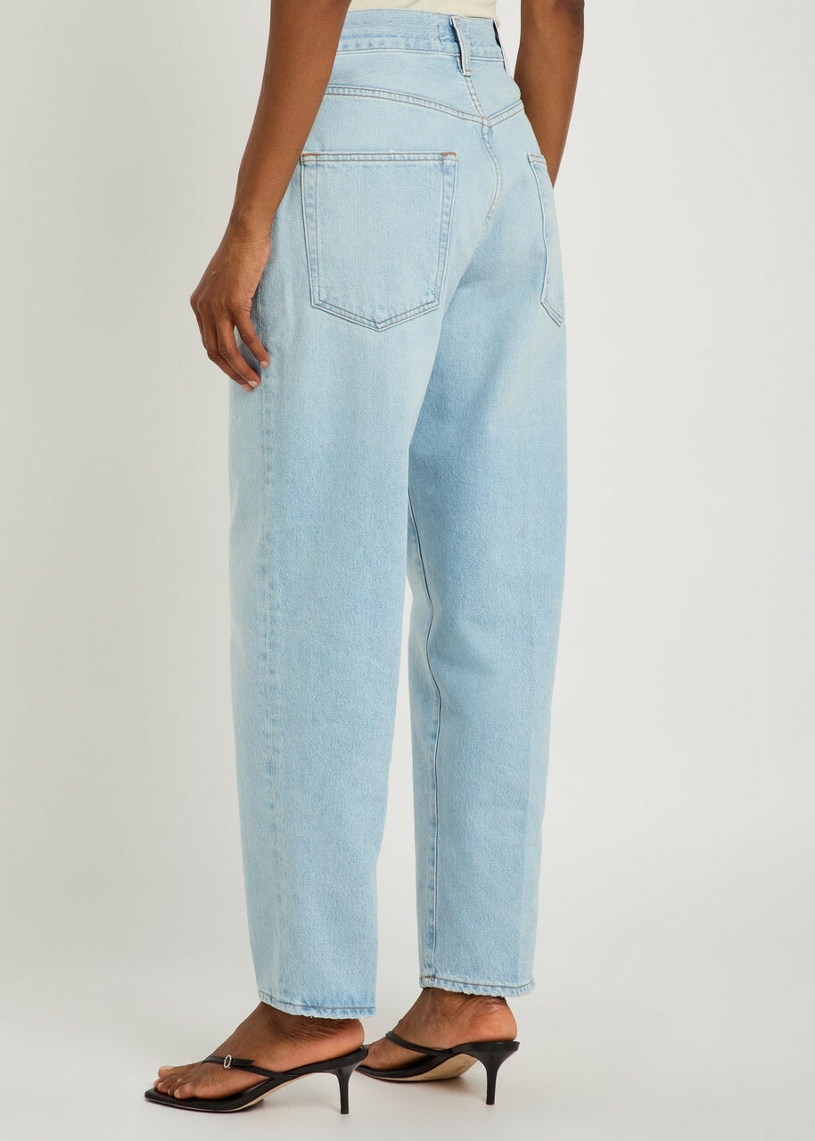 Agolde x Maria Mcmanus 80s Tapered-leg Jeans Light Blue