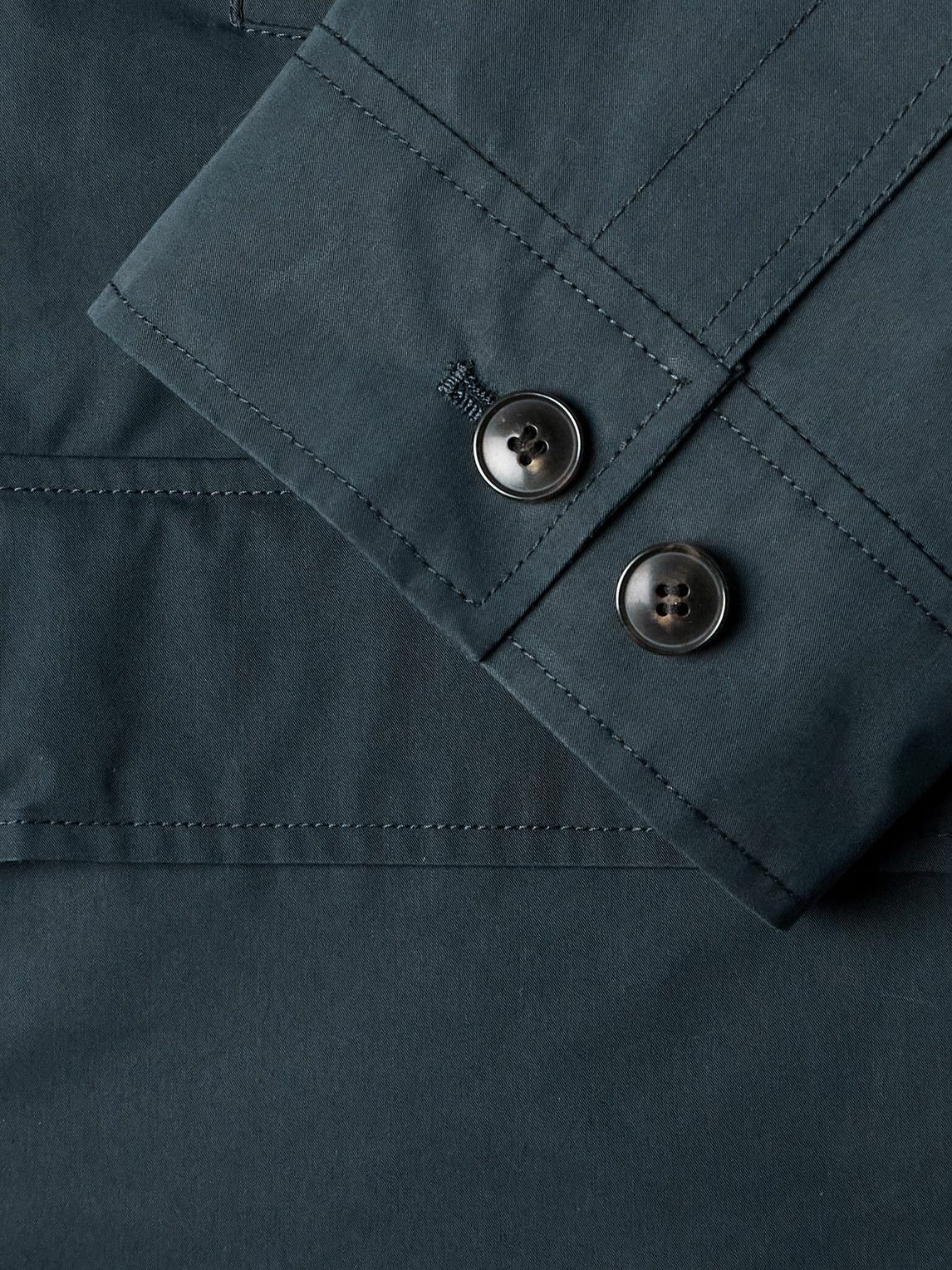 Yves Salomon - Cotton-Blend Twill Parka - Blue