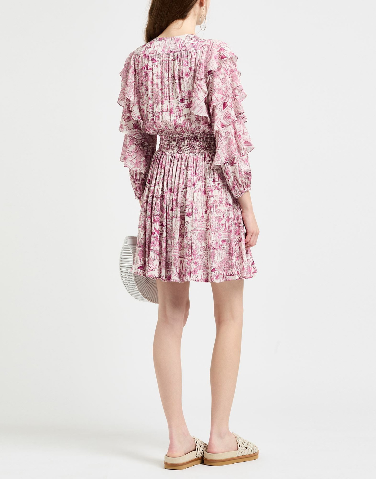 Maje Womens Mini dress Mauve
