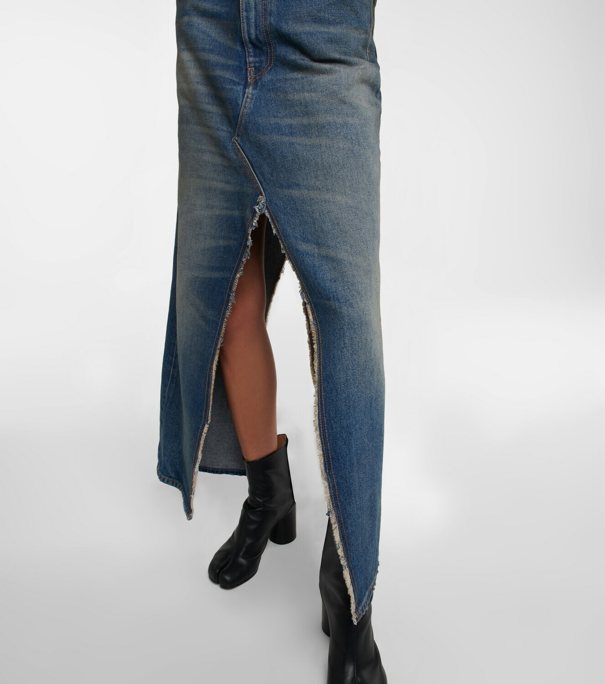 MM6 Maison Margiela - Denim maxi dress MM6 Maison Margiela
