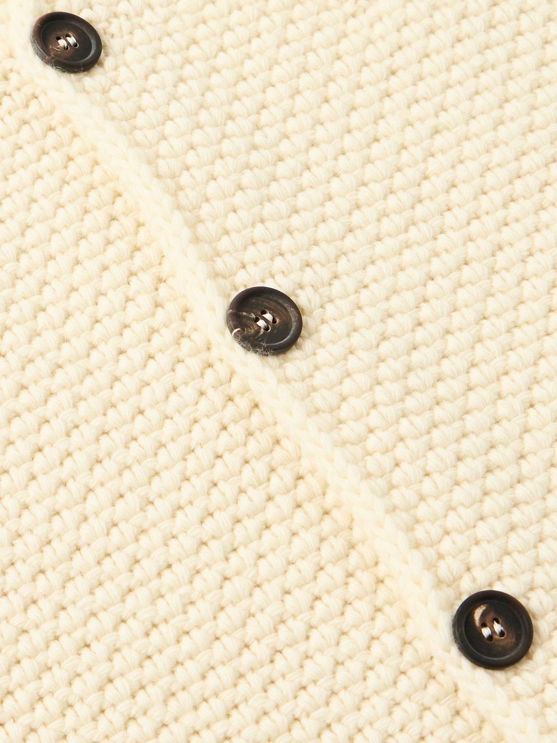 Anderson & Sheppard - Merino Wool and Cashmere-Blend Cardigan - Neutrals