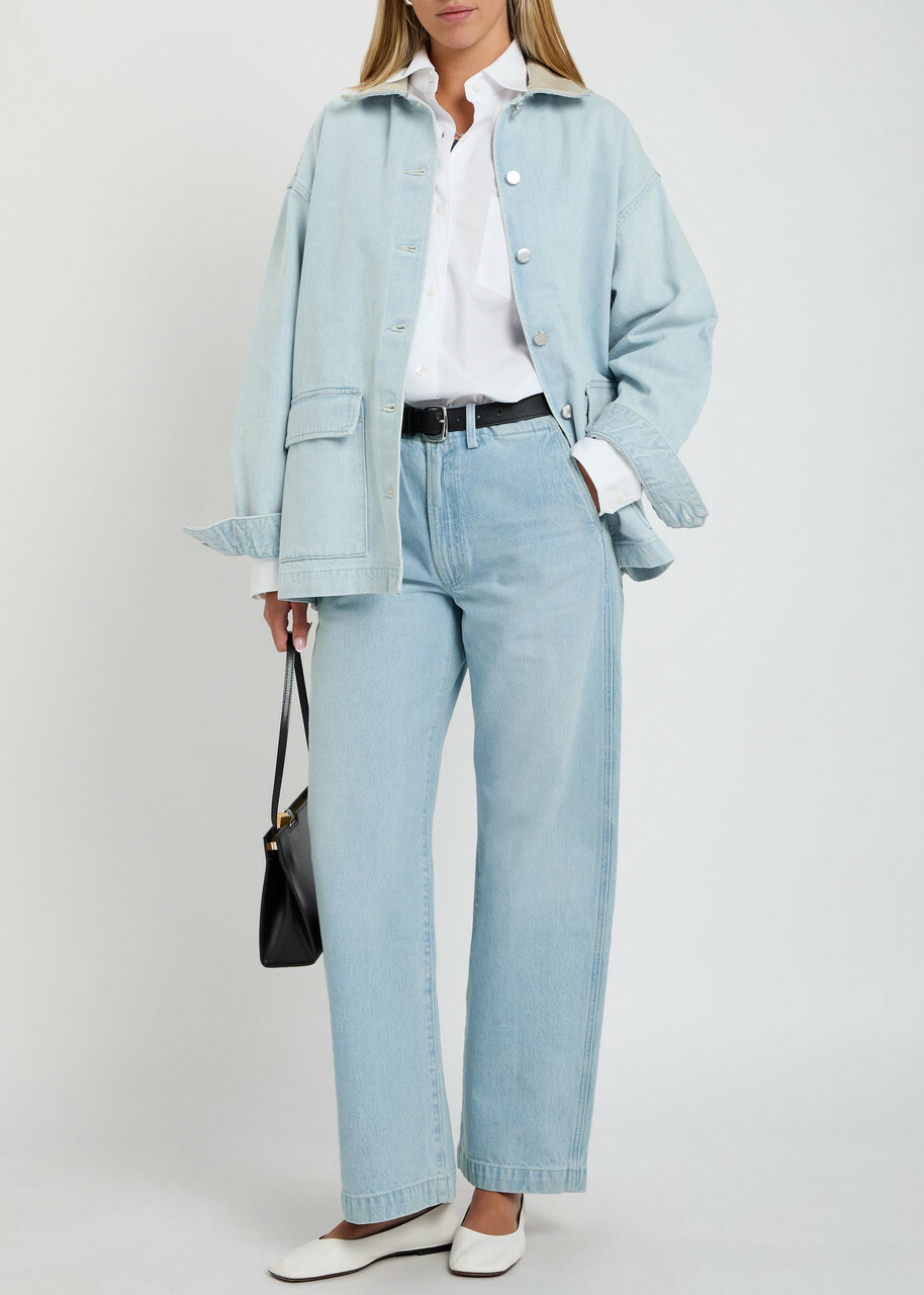 Agolde X Maria Mcmanus Wide-leg Jeans Light Blue