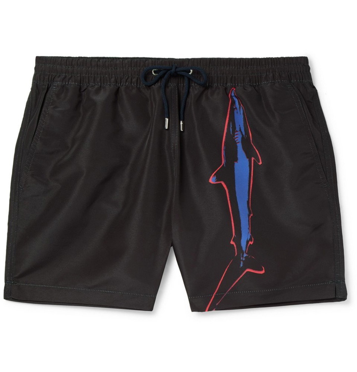 Photo: Paul Smith - Mid-Length Printed Swim Shorts - Men - Black