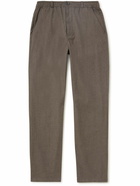 Oliver Spencer - Wool and Cotton-Blend Flannel Trousers - Brown