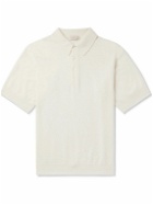 Agnona - Cashmere Polo Shirt - White