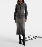 Balenciaga Lace-up denim jacket