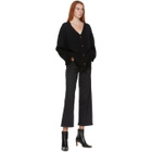 Toteme Black Wool Vinci Cardigan