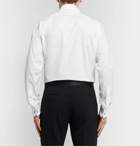 Favourbrook - White Slim-Fit Bib-Front Double-Cuff Cotton-Piqué Tuxedo Shirt - White