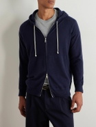 Ghiaia Cashmere - Cashmere Zip-Up Hoodie - Blue