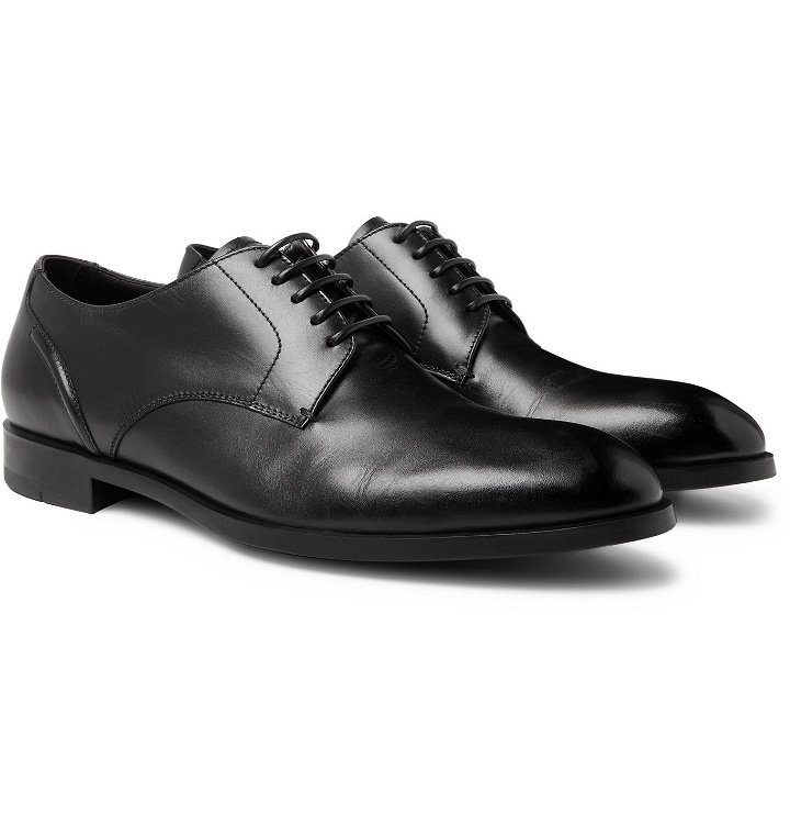 Photo: Ermenegildo Zegna - Leather Oxford Shoes - Black