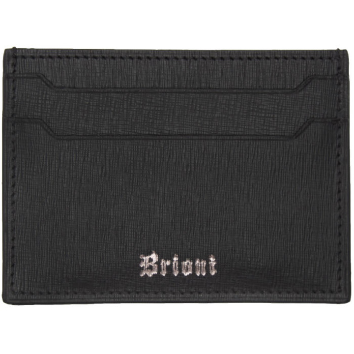 Photo: Brioni Black Leather Card Holder