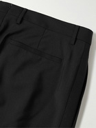 Etro - Slim-Fit Grosgrain-Trimmed Wool Trousers - Black