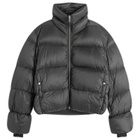 Rick Owens Men's Turtle Nylon Cropped Puffer Jacket in Black