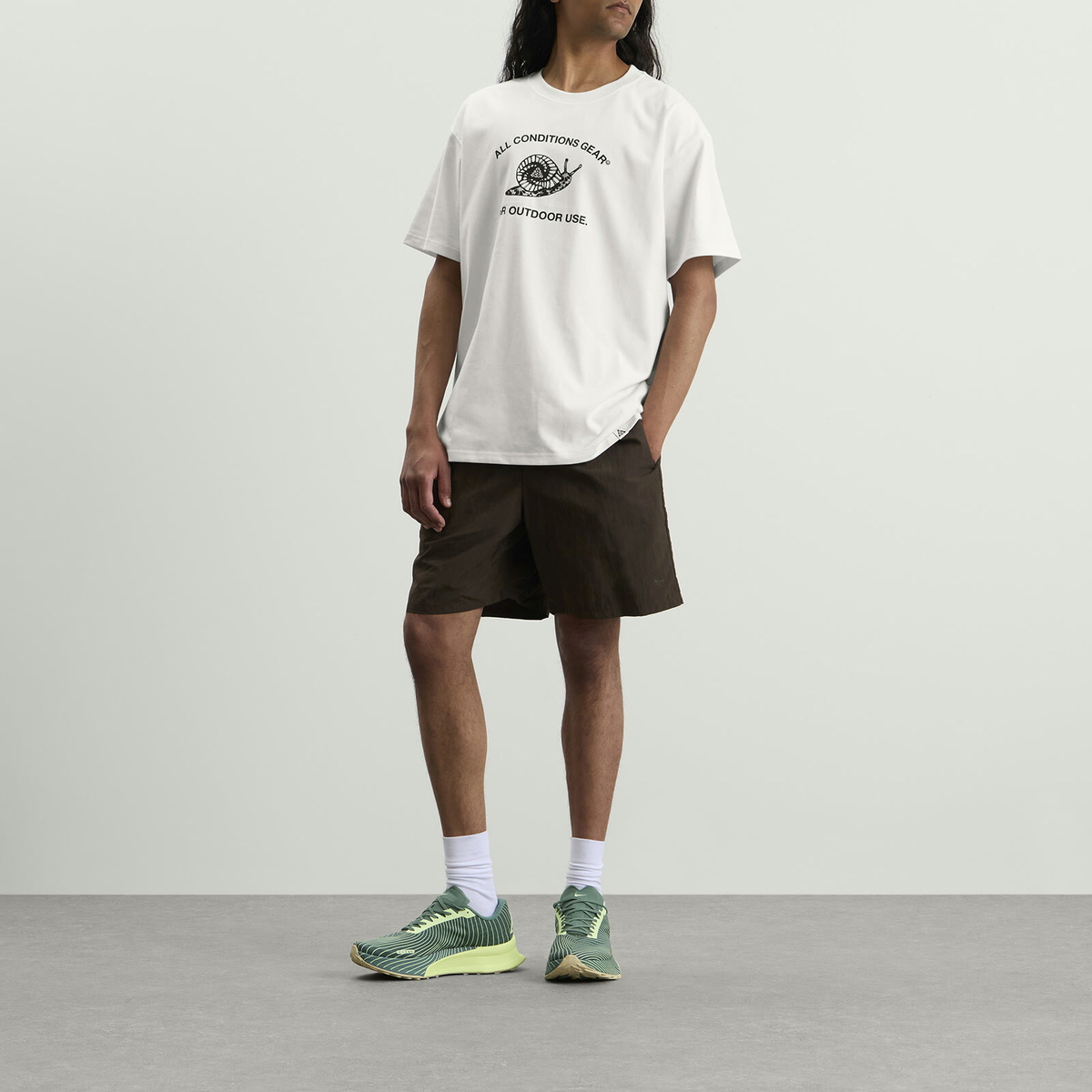 Nike Men's ACG Mystery Snail T-Shirt in Summit White