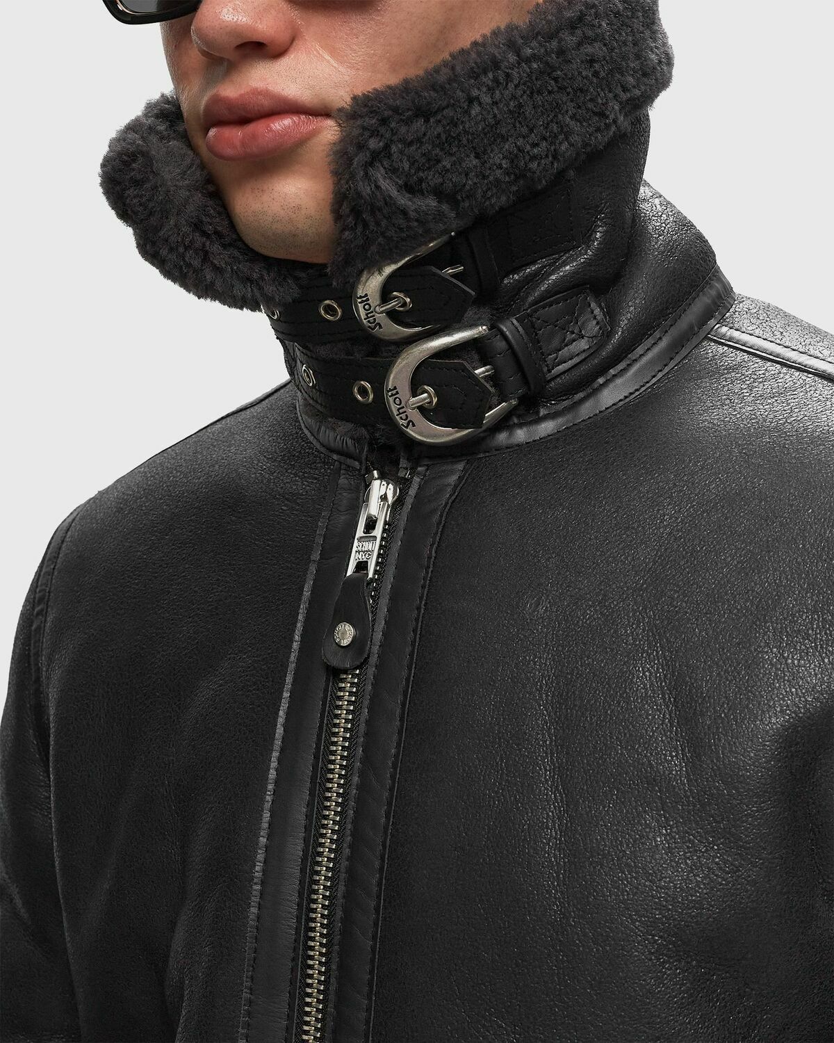 Schott Nyc Lc1259 Jacket Black Bomber Jackets