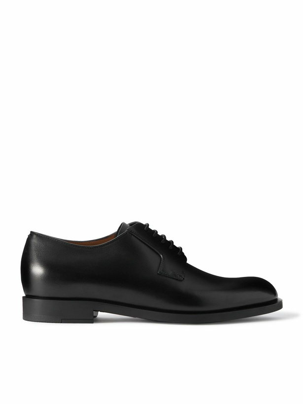 Photo: Zegna - Leather Derby Shoes - Black