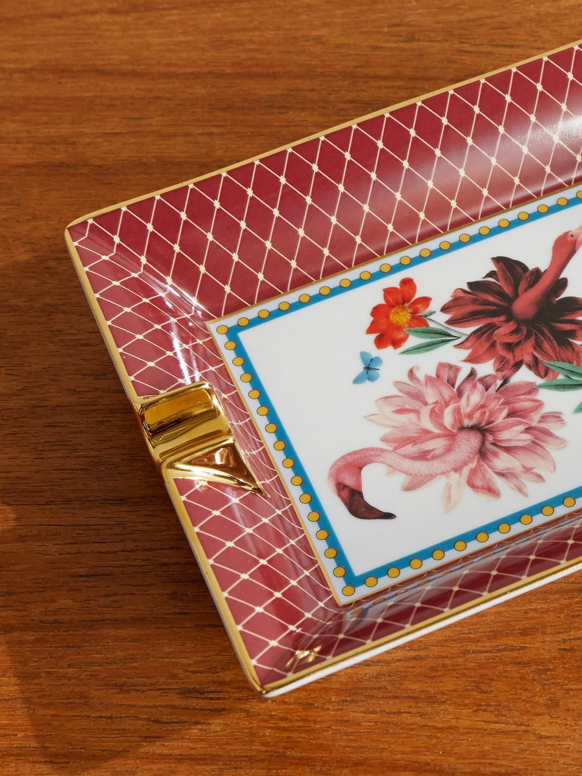 La DoubleJ - Beto Val Birdbloom Painted Porcelain Ashtray