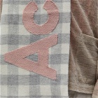 Acne Studios Men's Veda Logo Check Scarf in Grey/Pink