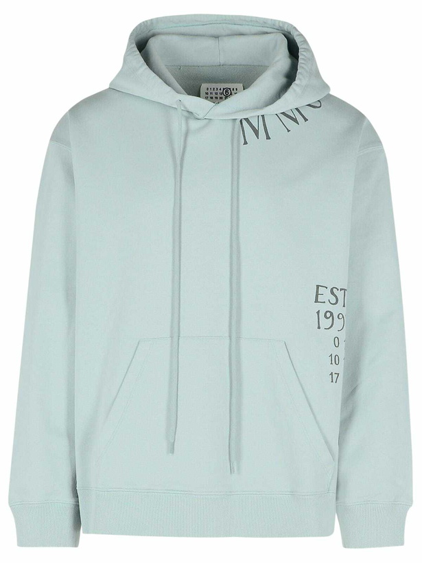 Photo: MM6 Maison Margiela Light Blue Cotton Sweatshirt