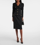 Alessandra Rich Virgin wool pencil skirt