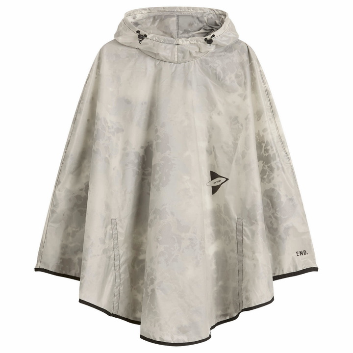 Photo: END. x and wander 3L Print Poncho in L.Grey 