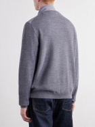 Peter Millar - Solarspun Waffle Knit-Trimmed Shell Jacket - Gray
