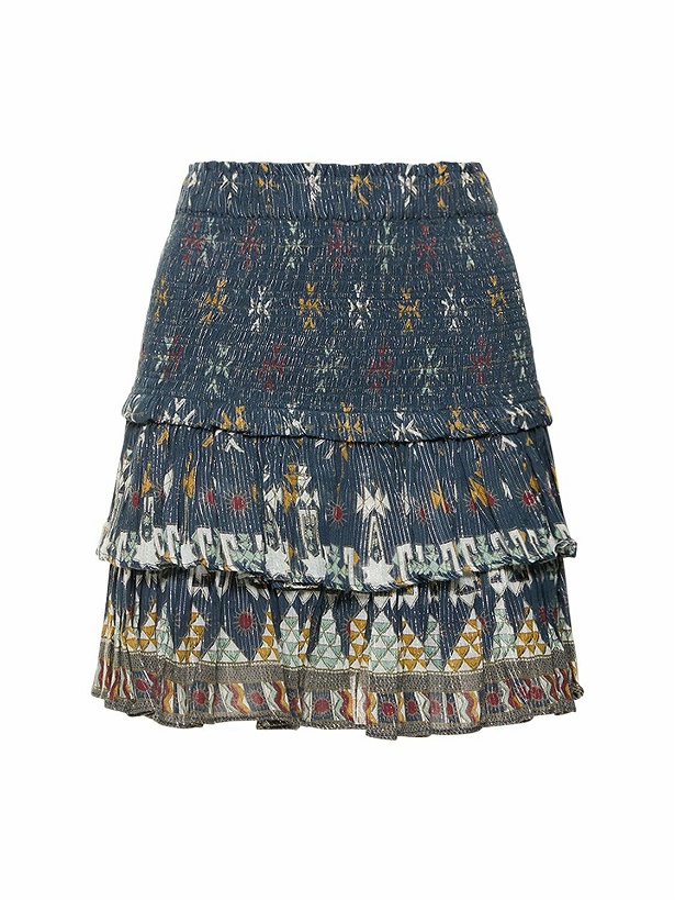 Photo: MARANT ETOILE Naomi Printed Ruffled Mini Skirt