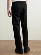 OrSlow - Straight-Leg Twill-Striped Cotton Trousers - Black