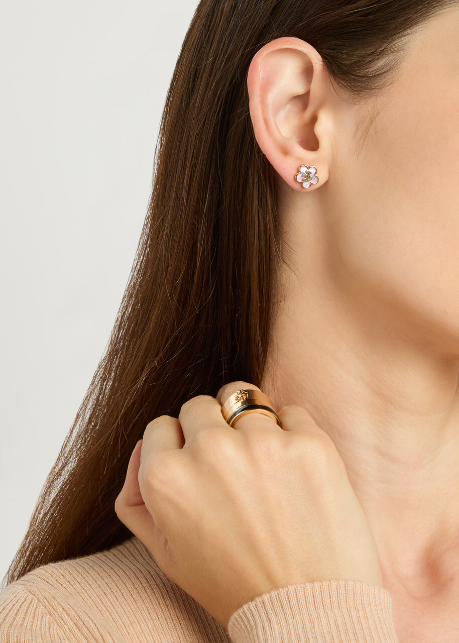 Tory Burch Forget Me Not 18kt Gold-plated Stud Earrings - One Size