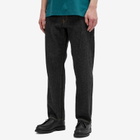 Beams Plus Men's 5 Pocket Wide Denim Jeans in Black