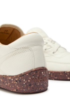 Gabriela Hearst Ohio Grained Leather Sneakers Ivory