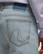 Erl Distressed Denim Pants Woven Blue - Mens - Jeans