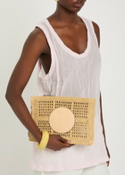 Tory Burch Ella Raffia Clutch - Natural - One Size