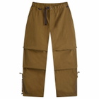 Poliquant Men's Wide Zip Tucked Pants in Khaki