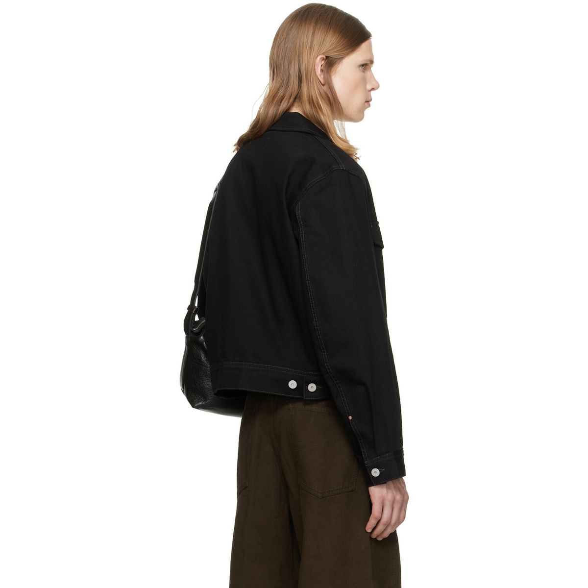 LEMAIRE Black Denim Trucker Jacket