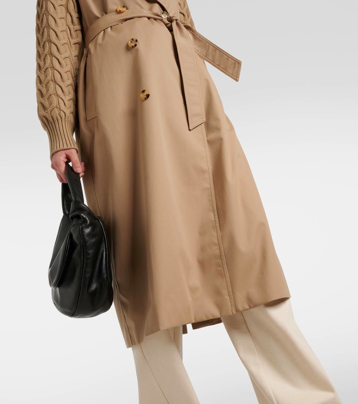 Max Mara Cicladi wool and cotton gabardine trench coat Max Mara
