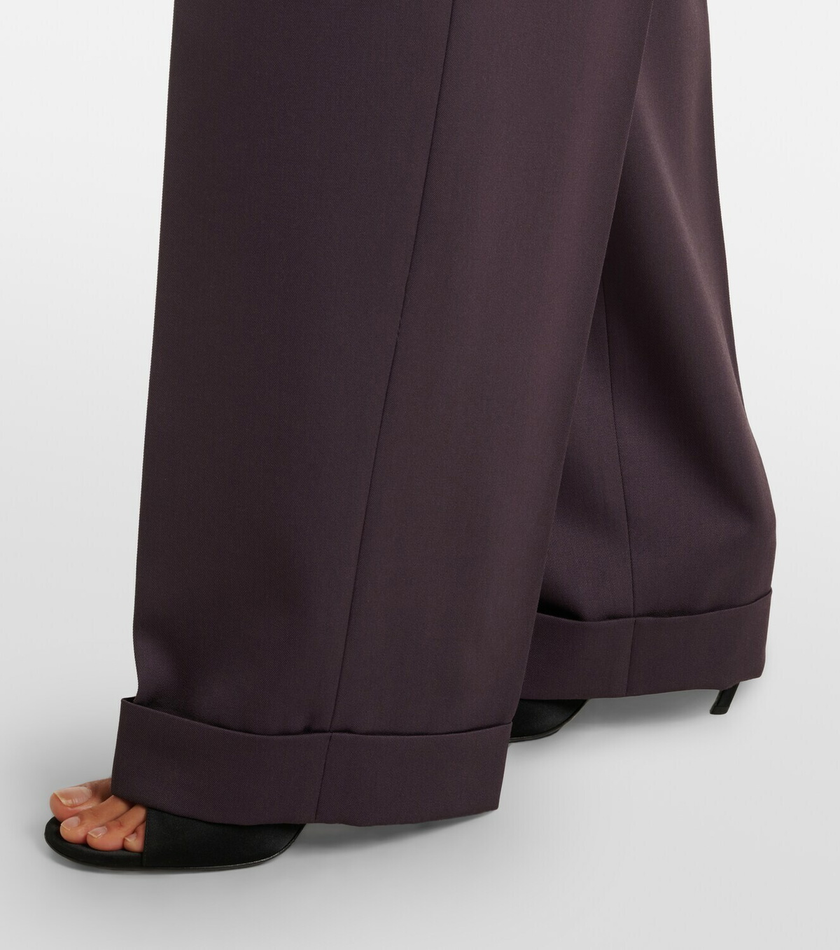 The Attico Pleated virgin wool wide-leg pants