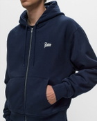 Patta Patta Classic Zip Up Hooded Sweater Blue Hoodies/Zippers