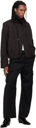 NULLUS Black Low Poly Shift Cargo Pants